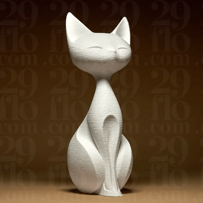 1pc Elegant Minimalist Cat Statue Sculpture - Elegant Plastic Figurine Suitable for Desk, Bedside Tabletop Decor, Perfect Gift for,, Couples, Compact Decorations for Home, Wine Cabinet & Shelf Decoration, Exquisite Design