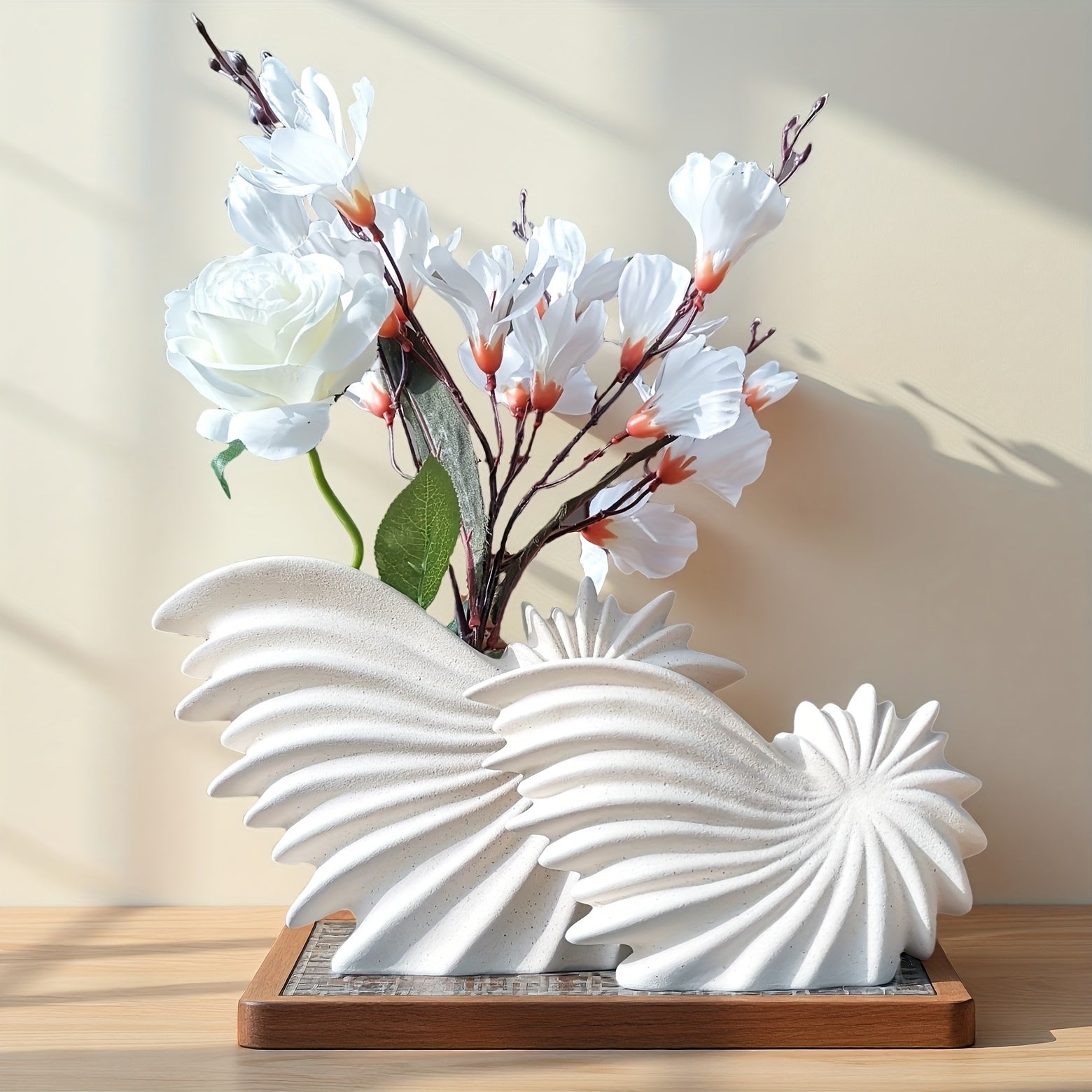 Handmade Ceramic Vase 1pc\u002F2pcs Handmade Ceramic Frosted Vase | Desktop Decor, Wedding Venue, Holiday & Birthday Gift, Office Display | Two Sizes