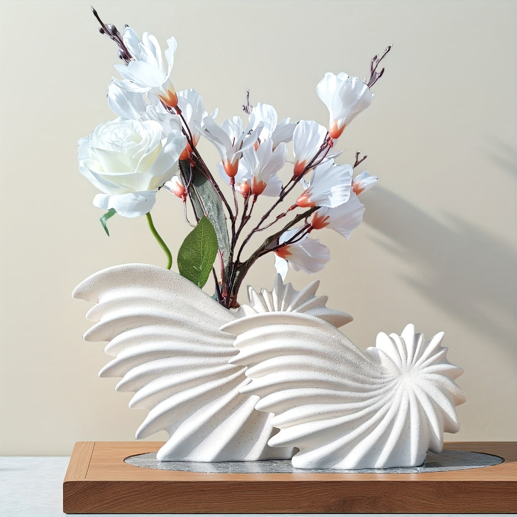 Handmade Ceramic Vase 1pc\u002F2pcs Handmade Ceramic Frosted Vase | Desktop Decor, Wedding Venue, Holiday & Birthday Gift, Office Display | Two Sizes