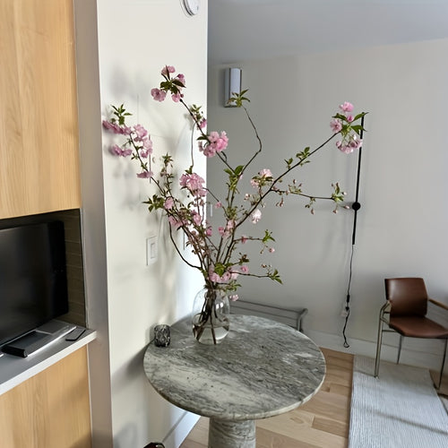 1pc Clear Glass Vase - Modern Minimalist Centerpiece for Dining Table, Coffee Table, Shelf - Elegant Home Decor with Transparent Design - Compatible with Artificial Plants, Branches, Floral Arrangements - Easy-Clean Surface - Perfect for Living Room, O...