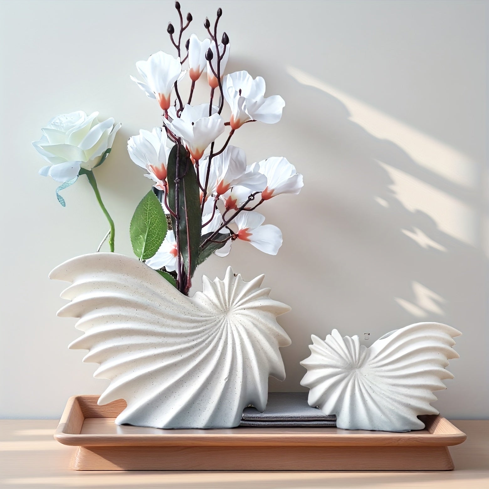 Handmade Ceramic Vase 1pc\u002F2pcs Handmade Ceramic Frosted Vase | Desktop Decor, Wedding Venue, Holiday & Birthday Gift, Office Display | Two Sizes