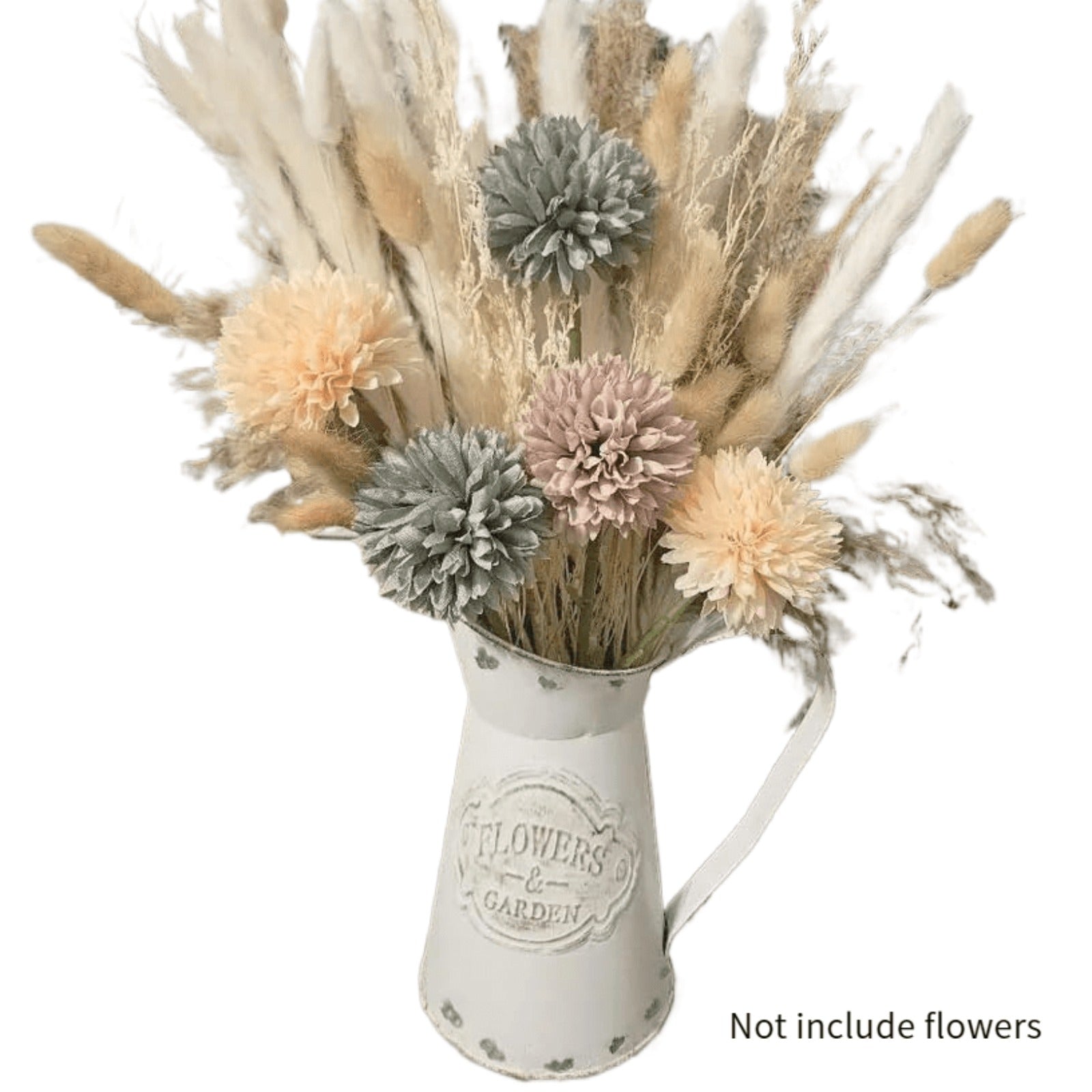 1pc Vintage Country Style Vase, White Metallic Texture, Simple and Stylish, Suitable for Kitchen or Living Room Decoration, Christmas Interior Decoration Vase